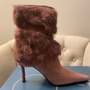 Brand new Nine West Rabbit Fur Bootie